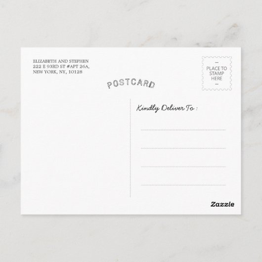 白黒ロータスヨガメディテーションインストラクター引用文 ポストカード (裏面)