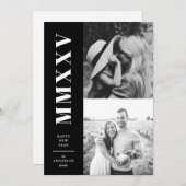 白黒ローマ数字2枚 シーズンカード (正面/裏面)