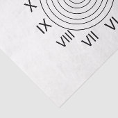 白黒ローマ時計 薄葉紙 (詳細)