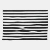 白黒ワイドストライプ キッチンタオル (横)