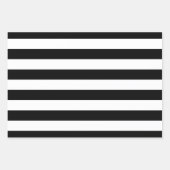 白黒ワイドストライプ ラッピングペーパーシート (正面)