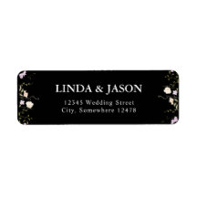 白黒ワイルドフラワー結婚ズ差出人住所