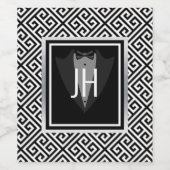 白黒ワインラベル ワインラベル (シングルラベル)