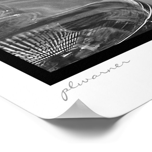 白黒ワイン2 ポスター (角)