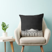 白黒ワシントンDCホワイトハウス クッション (椅子)