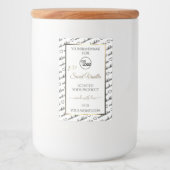 白黒ワードクラウドゴールデンプロダクトラベルロゴ フードラベル (正面)