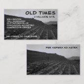 白黒ヴィスタビジネスプロフィールカード 名刺 (正面/裏面)