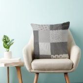 白黒ヴィンテージのパッチワークの生地のデザイン クッション (椅子)