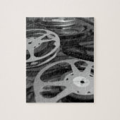 白黒ヴィンテージのフィルム巻き枠 ジグソーパズル (縦)