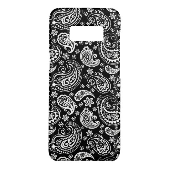 白黒ヴィンテージのペイズリーパターン Case-Mate SAMSUNG GALAXY S8ケース