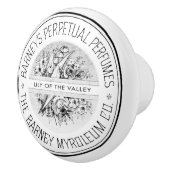 白黒ヴィンテージエフェメラ香水 セラミックノブ (右)