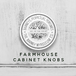 白黒ヴィンテージエフェメラ香水 セラミックノブ