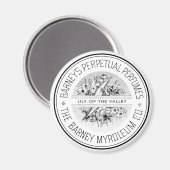 白黒ヴィンテージエフェメラ香水 マグネット (正面/裏面)