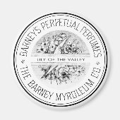 白黒ヴィンテージエフェメラ香水 マグネット (正面)