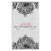 白黒ヴィンテージオーナメント スモールペーパーバッグ (裏面)