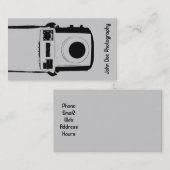 白黒ヴィンテージカメラ名刺 名刺 (正面/裏面)