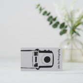 白黒ヴィンテージカメラ名刺 名刺 (スタンド正面)