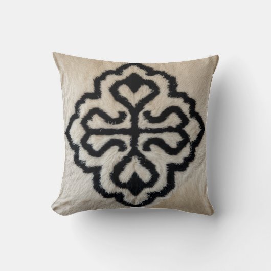 白黒ヴィンテージキリムクッション クッション (正面)