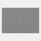白黒ヴィンテージシボロンストライプズ新規 ラッピングペーパーシート (正面)
