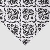 白黒ヴィンテージダマスクパターン 薄葉紙 (詳細)
