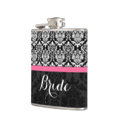 白黒ヴィンテージダマスブライド フラスク (左)