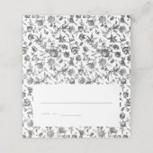 白黒ヴィンテージトイル結婚ズ護衛カード プレイスカード (外部開封)