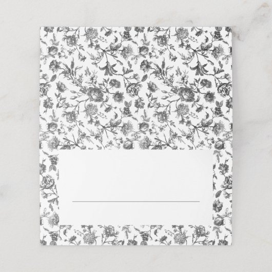 白黒ヴィンテージトワ結婚ーズ プレイスカード (外部開封)