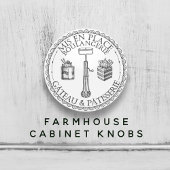 白黒ヴィンテージパテフランスのスリーベーカリー セラミックノブ