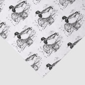 白黒ヴィンテージパーティー組織 薄葉紙 (詳細)