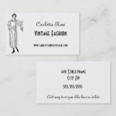 白黒ヴィンテージファッション 名刺 (正面/裏面)