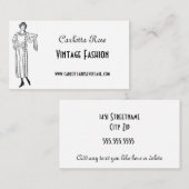 白黒ヴィンテージファッション 名刺 (正面/裏面)