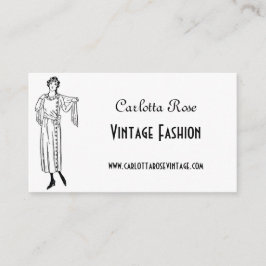 白黒ヴィンテージファッション 名刺