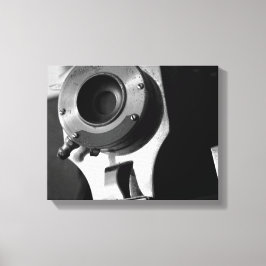 白黒ヴィンテージフィルムカメラレンズ11x14 キャンバスプリント