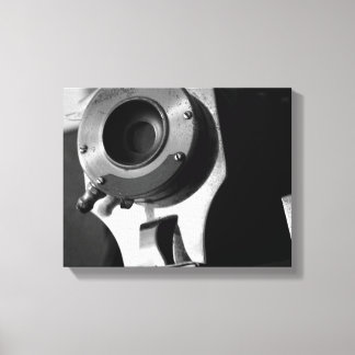 白黒ヴィンテージフィルムカメラレンズ11x14 キャンバスプリント