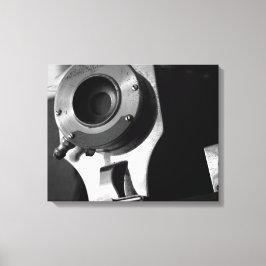白黒ヴィンテージフィルムカメラレンズ16x20 キャンバスプリント