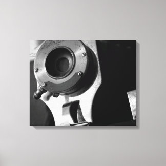 白黒ヴィンテージフィルムカメラレンズ16x20 キャンバスプリント