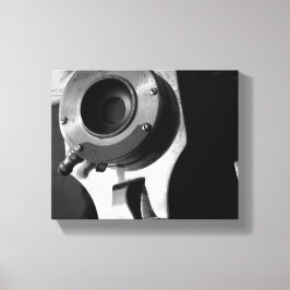 白黒ヴィンテージフィルムカメラレンズ8x10 キャンバスプリント