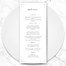 白黒ヴィンテージフォーマル結婚式 プログラム