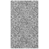 白黒ヴィンテージフローラペイズリー テーブルクロス (正面)