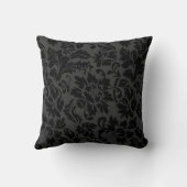 白黒ヴィンテージフローラマスク クッション (裏面)