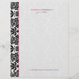 白黒ヴィンテージフローラマスク レターヘッド