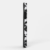 白黒ヴィンテージフローラマスク Case-Mate iPhoneケース (裏面/右)