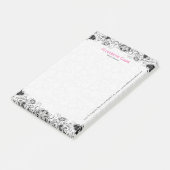 白黒ヴィンテージフローラレース ポストイット (アングル)