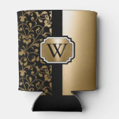 白黒ヴィンテージフローラ 缶クーラー (裏面)