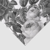 白黒ヴィンテージフローラ 薄葉紙 (詳細)