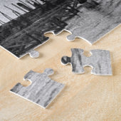 白黒ヴィンテージヴェニスカナルトラベル ジグソーパズル (側面)