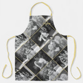 白黒ヴィンテージ写真スタイルの作成 エプロン (正面)