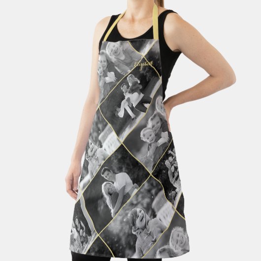 白黒ヴィンテージ写真スタイルの作成 エプロン (インサイチュ)