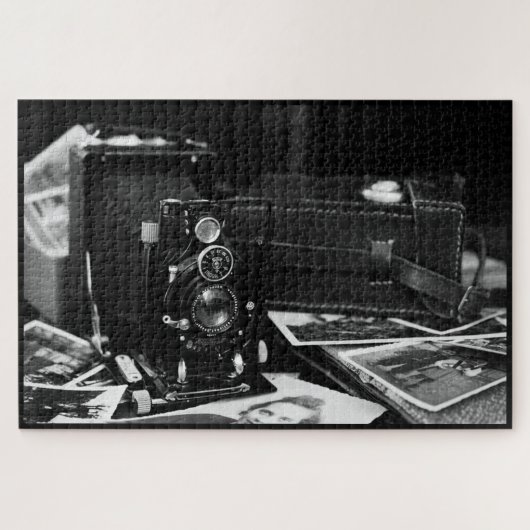 白黒ヴィンテージ写真 ジグソーパズル (横)