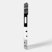 白黒ヴィンテージ布パッチワーク Case-Mate iPhoneケース (裏面 / 右)